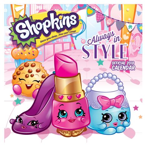 Shopkins Official 2018 Square Calendar £4.99